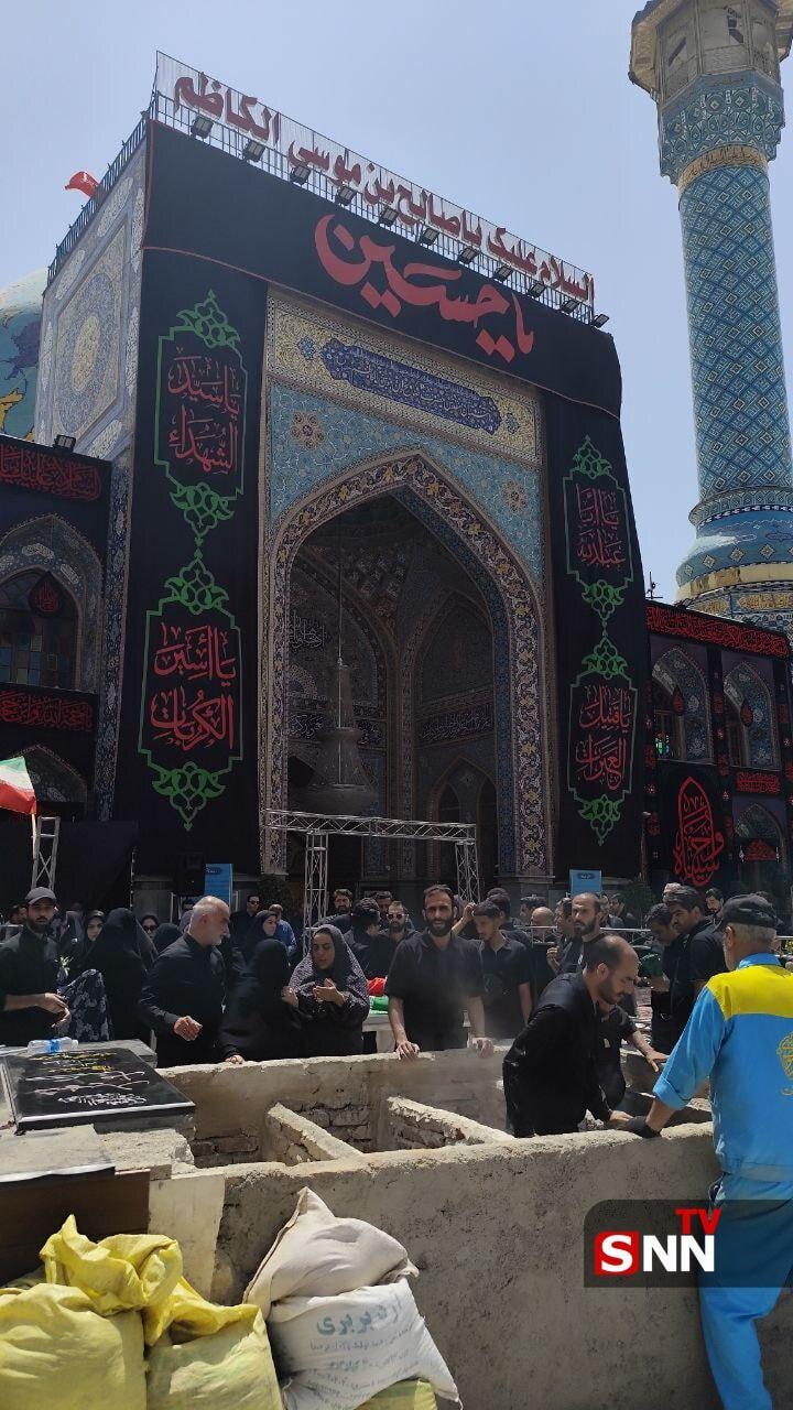 آماده&zwnj;سازی قبور چند تن از شهدای نظامی و متخصصان هسته&zwnj;ای کشور در امام&zwnj;زاده صالح تجریش + عکس