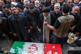 تشییع شهید طهرانچی در حرم حضرت عبدالعظیم حسنی (ع)
