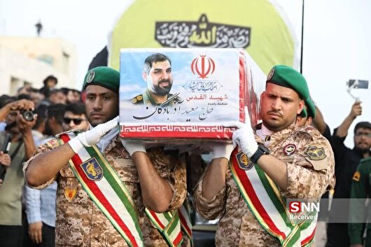 تصاویری از تشییع شهید سرهنگ پاسدار سعید آذربادگان در بندرعباس
