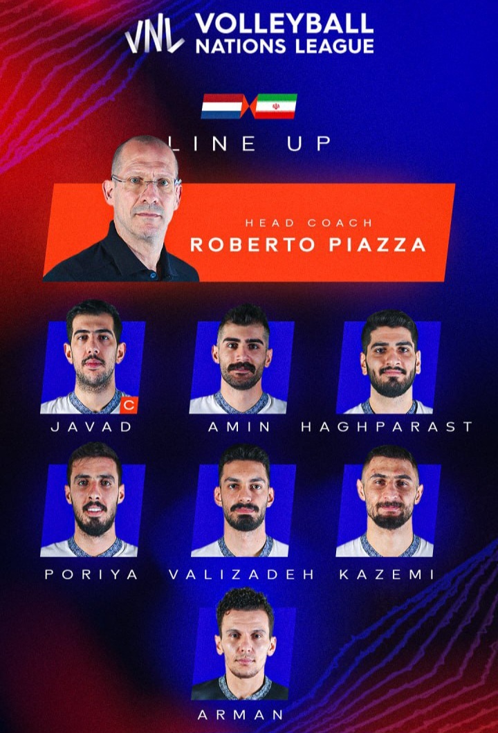 گزارش زنده والیبال ایران و هلند گزارش زنده والیبال ایران و هلند