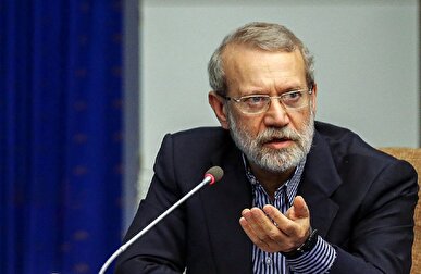 لاریجانی: وقتی ترامپ می گوید ۶۰ روز وقت می‌دهم تا تسلیم شوید شورای ملل و بقیه مجامع بین المللی یعنی کشک + فیلم