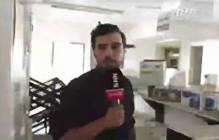 گزارش خبرنگار SNNTV از بخش پرستاری زندان اوین پس از حمله رژیم صهیونیستی/ کلاه سربازی که در محل اصابت موشک افتاده بود