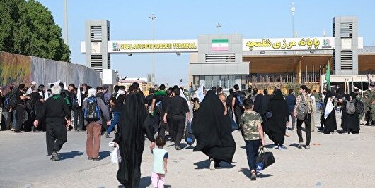 ثبت بیش از ۱۳۸ هزار تردد زائران از ابتدای ماه صفر تا پایان روز ششم در مرز شلمچه