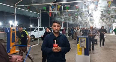 گزارش خبرنگار SNNTV  از مرز شلمچه؛ مواکب و زوار مهیای اربعین شده‌اند+فیلم
