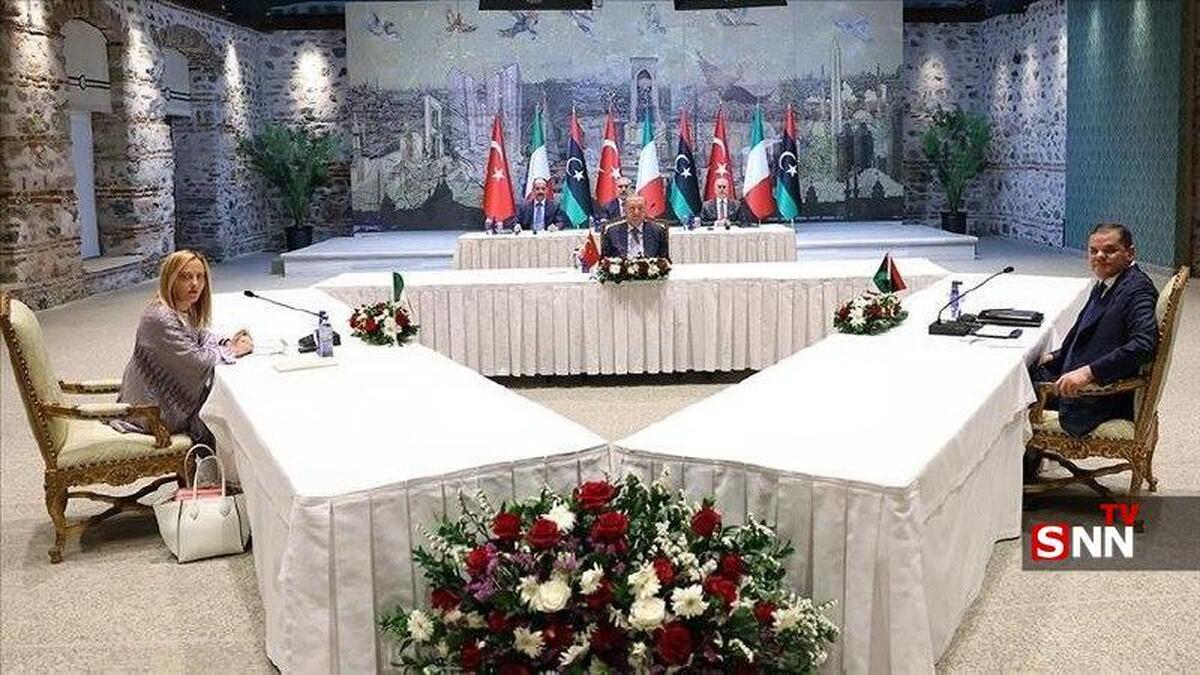 آغاز نشست سهجانبه ترکیه، ایتالیا و لیبی در استانبول
