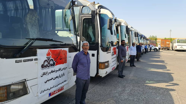 اعزام رایگان زائران اربعین با اتوبوس از عسلویه به پایانه مرزی شلمچه