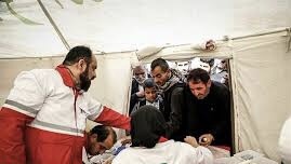 خدمت رسانی ۵٠ نیروی درمانی و امدادی هلال احمر کرمان به زائران اربعین