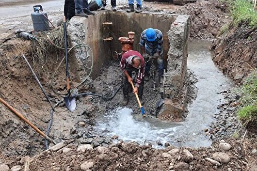 شکستگی خطوط انتقال آب شرب به گرگان