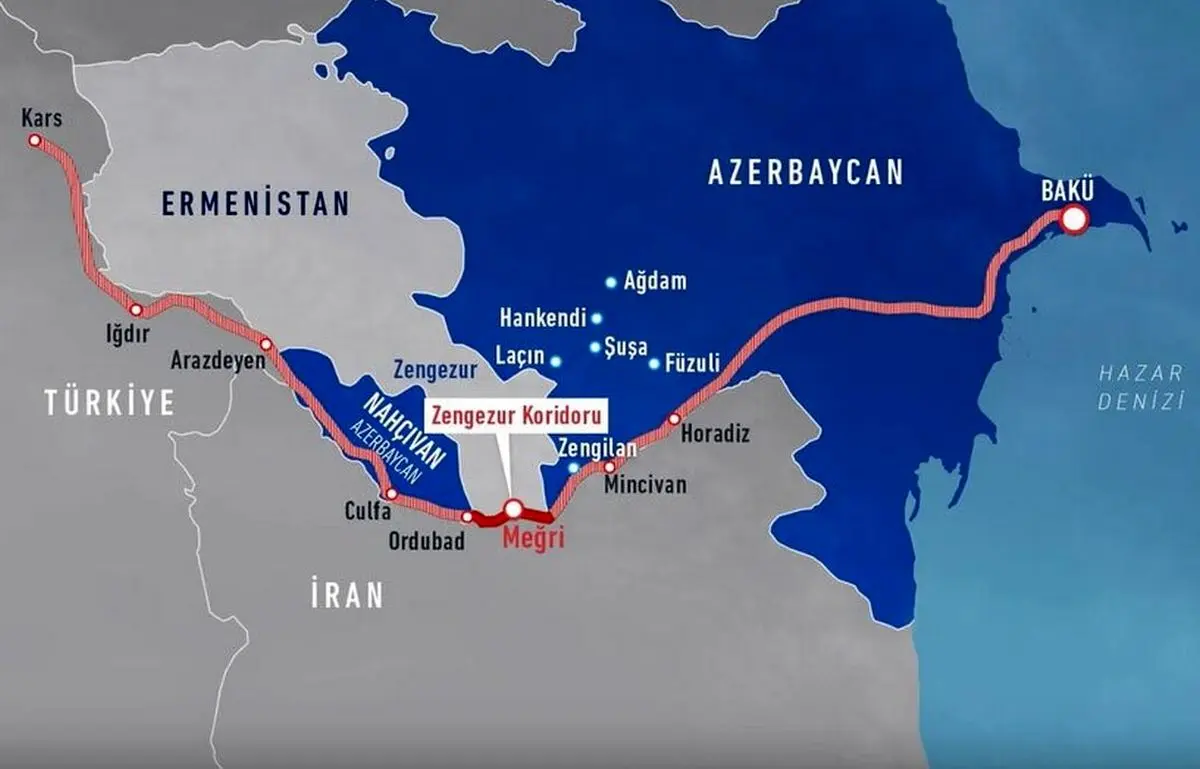 کریدور زنگزور چیست؟ از عهدنامه گلستان تا استان سیونیک کریدور زنگزور چیست؟ از عهدنامه گلستان تا استان سیونیک