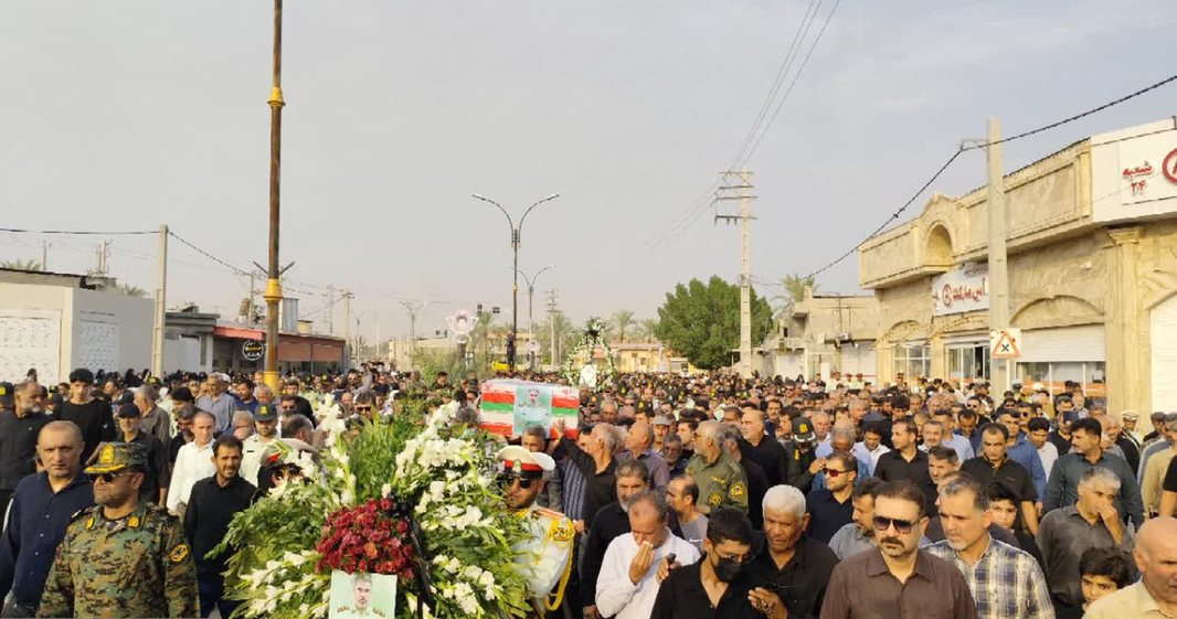 برگزاری مراسم تشییع شهید مدافع امنیت در دشتستان