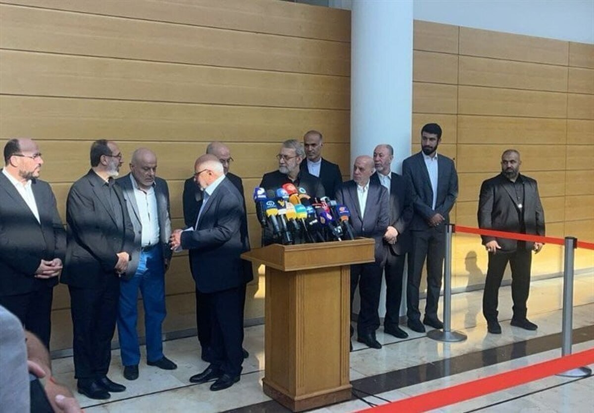 لاریجانی: در همه شرایط در کنار مردم عزیز لبنان خواهیم بود + فیلم