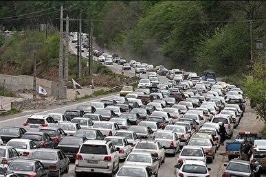 ترافیک سنگین در محور‌های چالوس و آزادراه تهران-شمال