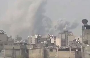 انفجار شدید در شرق غزه