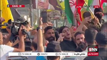 استقبال مردمی از دبیر شورایعالی کشورمان پس از ورود به بیروت