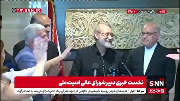 خبرنگار لبنانی: چرا با وزیر امور خارجه لبنان دیدار نکردید؟ / لاریجانی: وقت نداشتم!