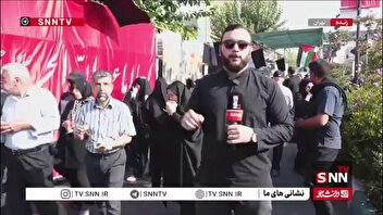 سیل جمعیت دلدادگان اربعین حسینی در مسیرهای پیاده‌روی