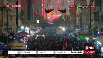 نمایی از حضور پرشور دلدادگان حضرت سیدالشهدا (ع) در خیابان های منتهی به حرم