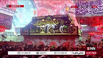 ضریح امام حسین (ع) در آغوش میلیون‌ها زائر در روز اربعین