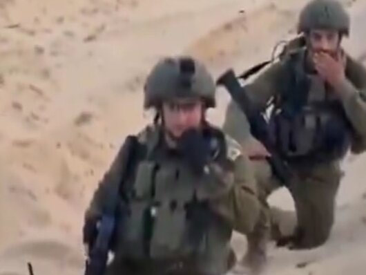 ویدیوی منتشر شده توسط نظامیان اشغالگر اسرائیلی از بمب‌گذاری و منفجر کردن خانه‌های فلسطینیان در مرکز شهر غزه
