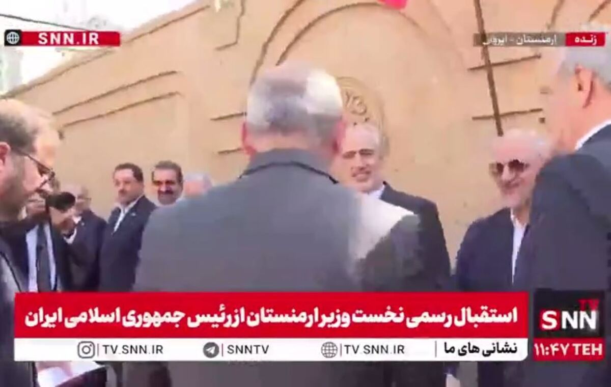 خوشامدگویی نخست وزیر ارمنستان به هیات همراه رئیس جمهوری کشورمان + فیلم