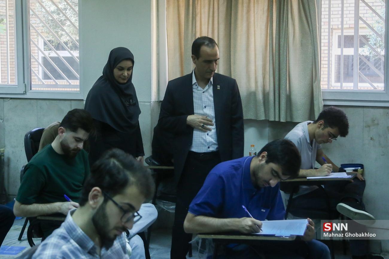 بازدید رئیس سازمان سنجش آموزش کشور از حوزه برگزاری آزمون المپیاد علمی دانشجویی کشور