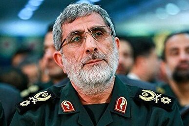 حضور سردار قاآنی در مراسم چهلمین روز شهادت سردار سپهبد شهید سلامی+فیلم