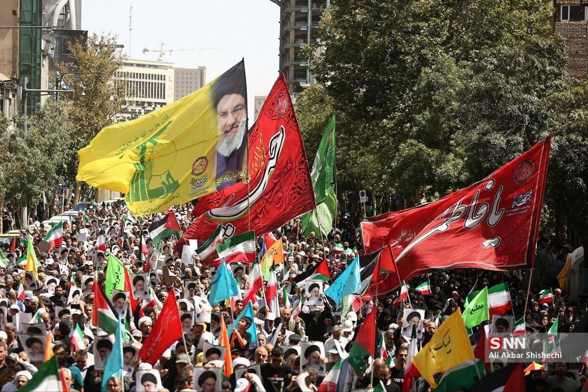 برگزاری راهپیمایی حمایت از غزه در مشهد