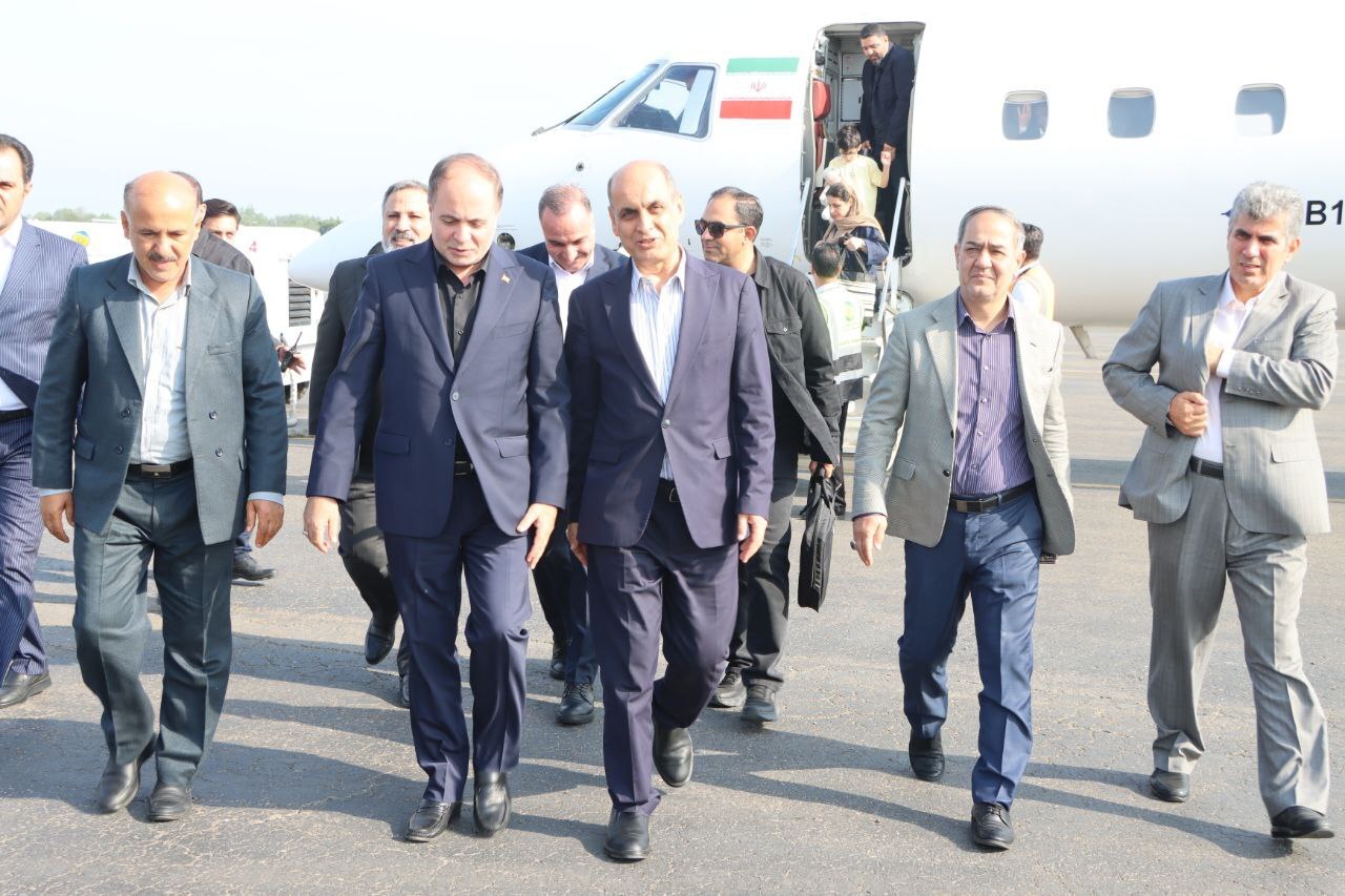 نوری قزلجه، وزیر جهاد کشاورزی وارد گیلان شد