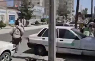 تصاویر اولیه از درگیری در نزدیکی دادگستری استان سیستان و بلوچستان
