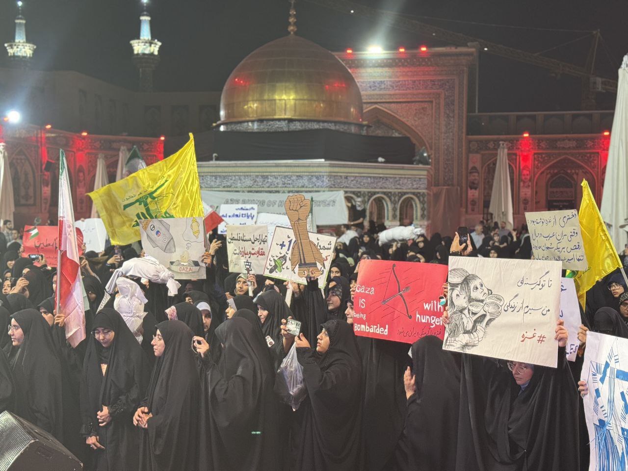 دانشجویان در تجمع بزرگ در مشهد مقدس مظلومیت مردم غزه را فریاد زدند + فیلم دانشجویان در تجمع بزرگ در مشهد مقدس مظلومیت مردم غزه را فریاد زدند + فیلم