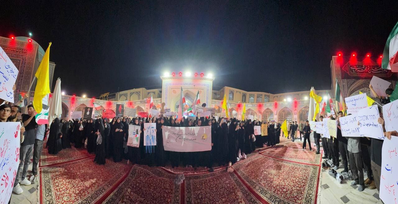 دانشجویان در تجمع بزرگ در مشهد مقدس مظلومیت مردم غزه را فریاد زدند + فیلم دانشجویان در تجمع بزرگ در مشهد مقدس مظلومیت مردم غزه را فریاد زدند + فیلم