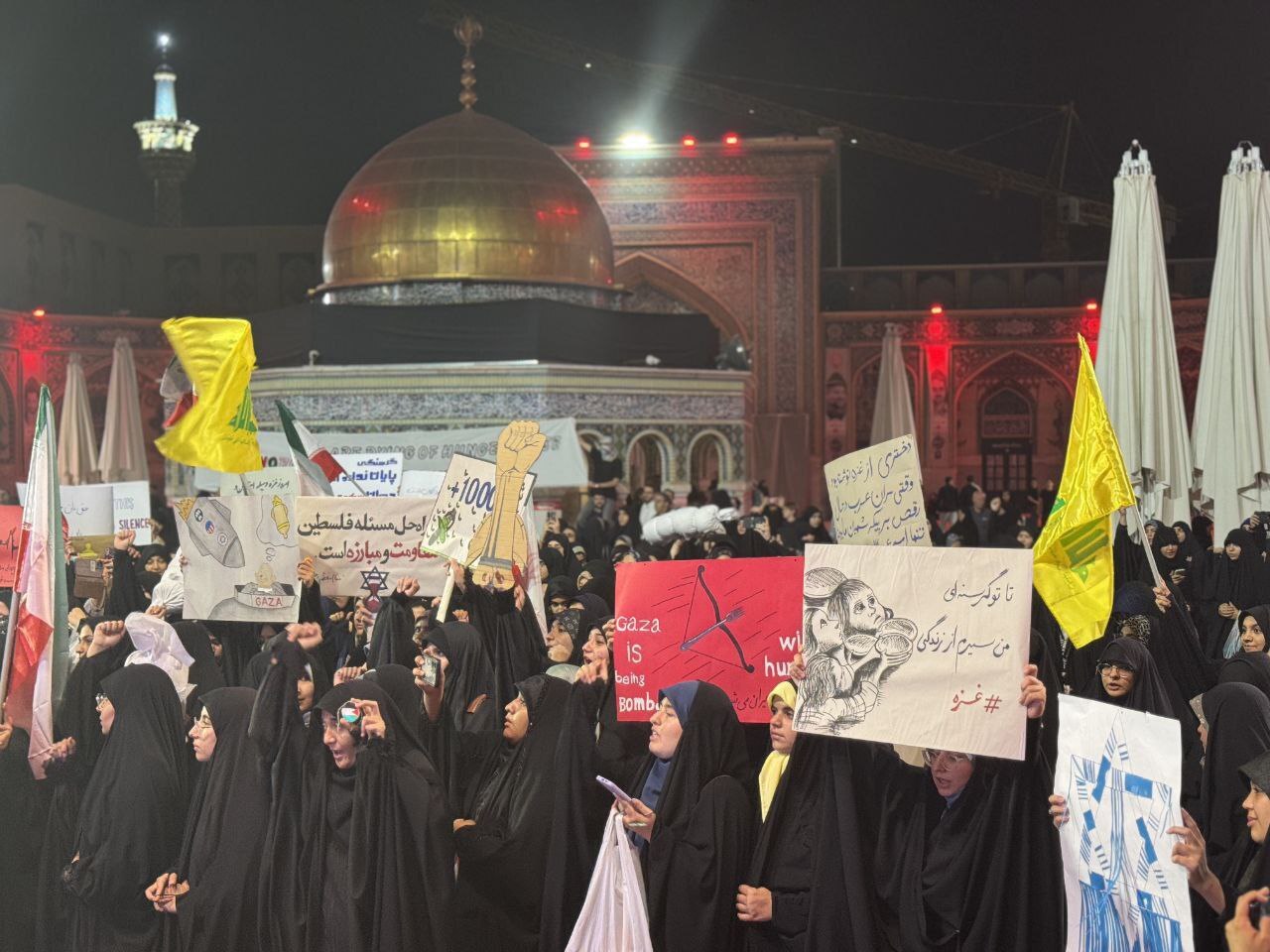 دانشجویان در تجمع بزرگ در مشهد مقدس مظلومیت مردم غزه را فریاد زدند + فیلم دانشجویان در تجمع بزرگ در مشهد مقدس مظلومیت مردم غزه را فریاد زدند + فیلم