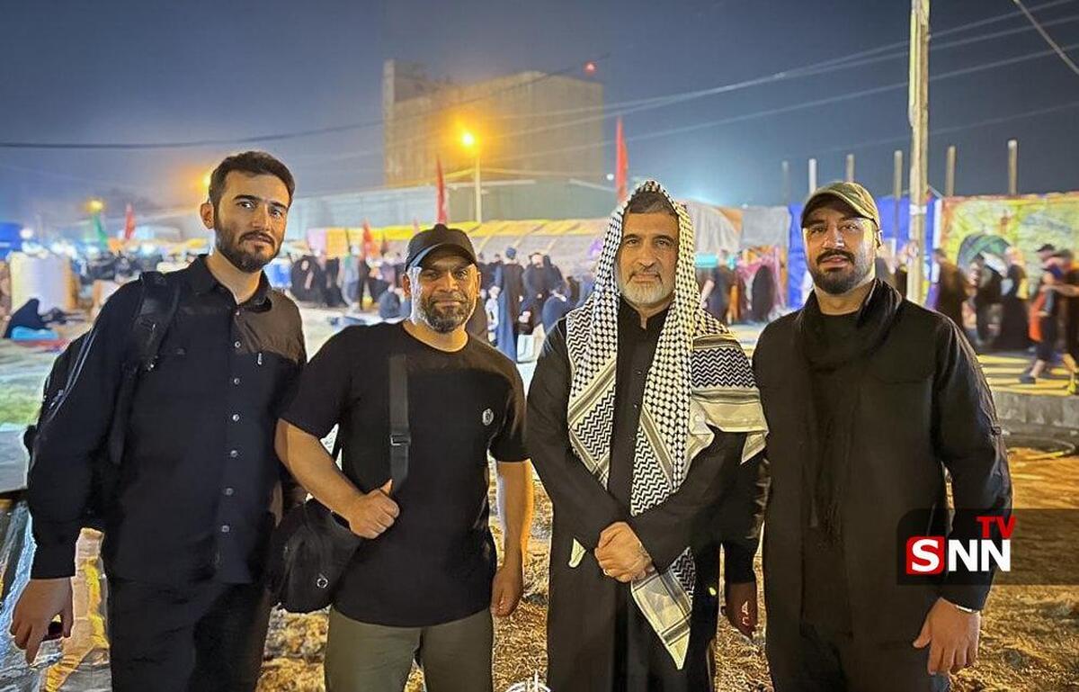 تصاویر سردار شهید امیرعلی حاجیزاده در راهپیمایی اربعین سال گذشته