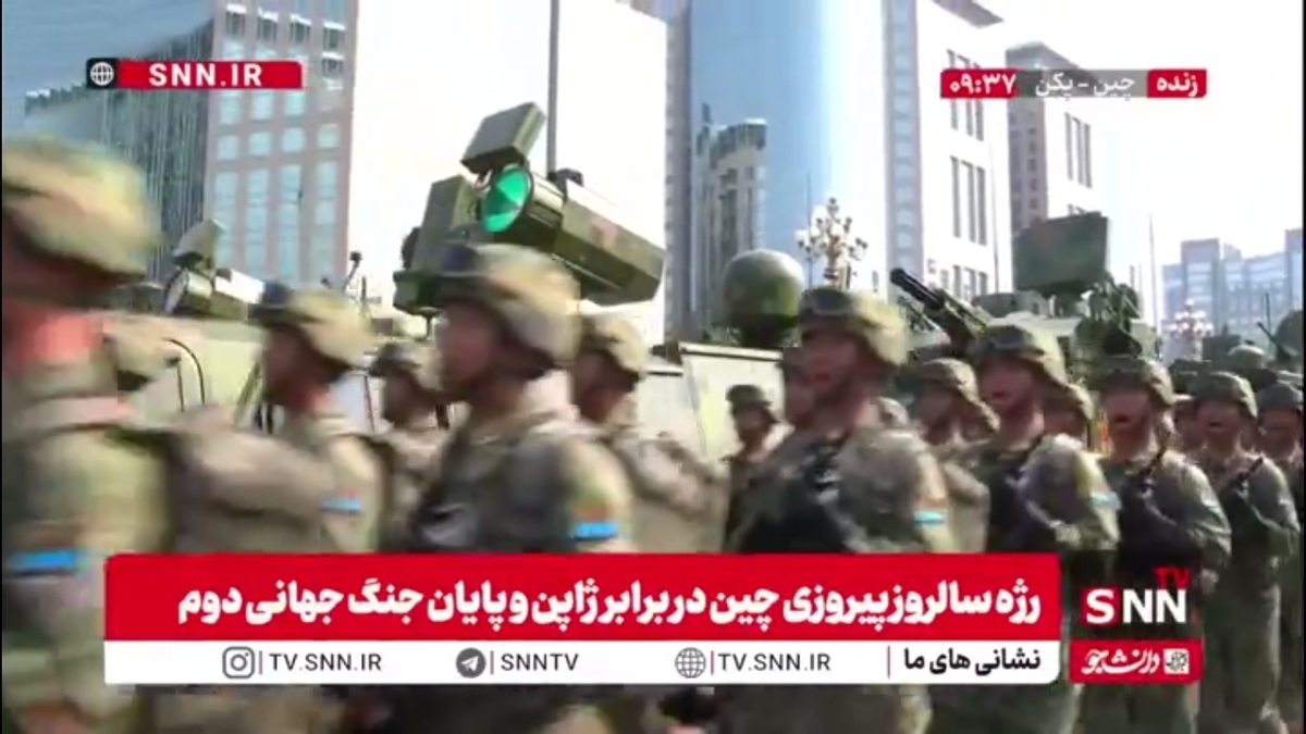 نمایش درآمدن سامانه های ضد بالستیک و پدافندی HQ در جریان رژه سالروز پیروزی مردم چین در برابر ژاپن و پایان جنگ جهانی دوم