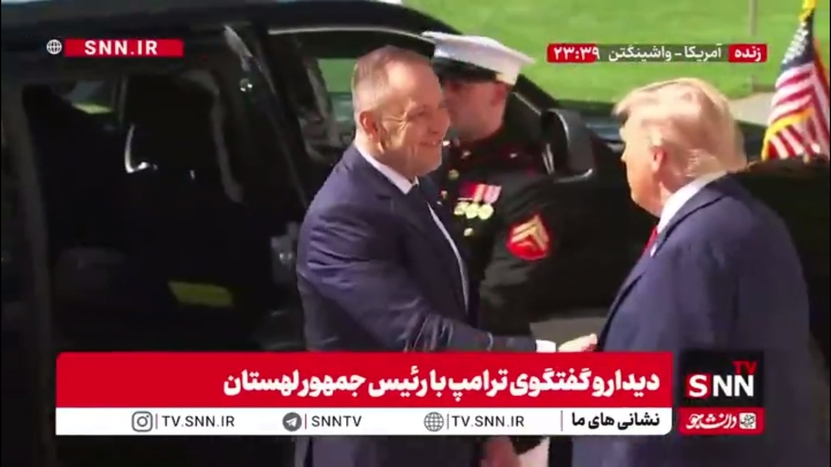 دیدار و گفتگوی ترامپ با رئیس جمهور لهستان