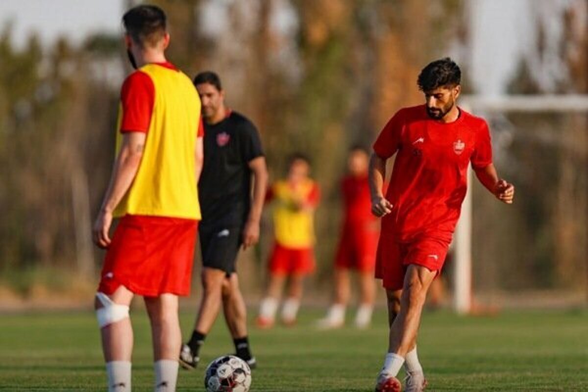 تمرین اختصاصی عمری در پرسپولیس؛ مدافع جوان زیر نظر پزشکان
