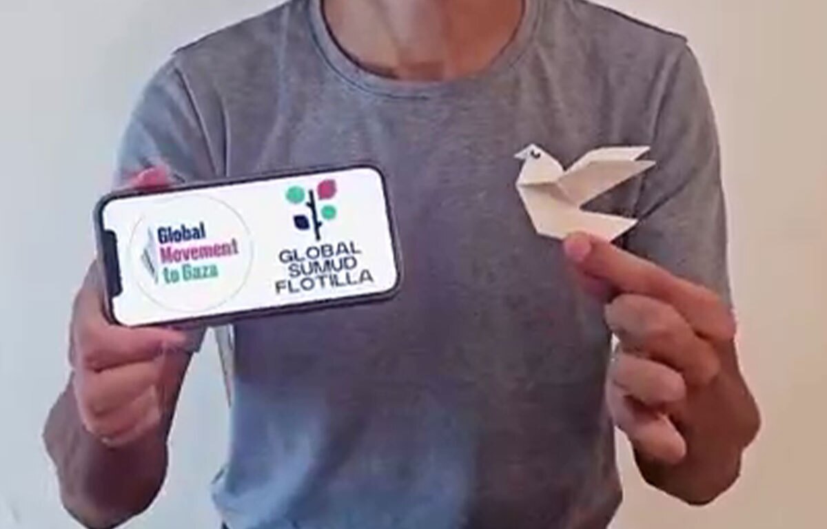 پویش کاربران فضای مجازی برای همراهی با کاروان صمود (پایان دادن به حصر غزه)