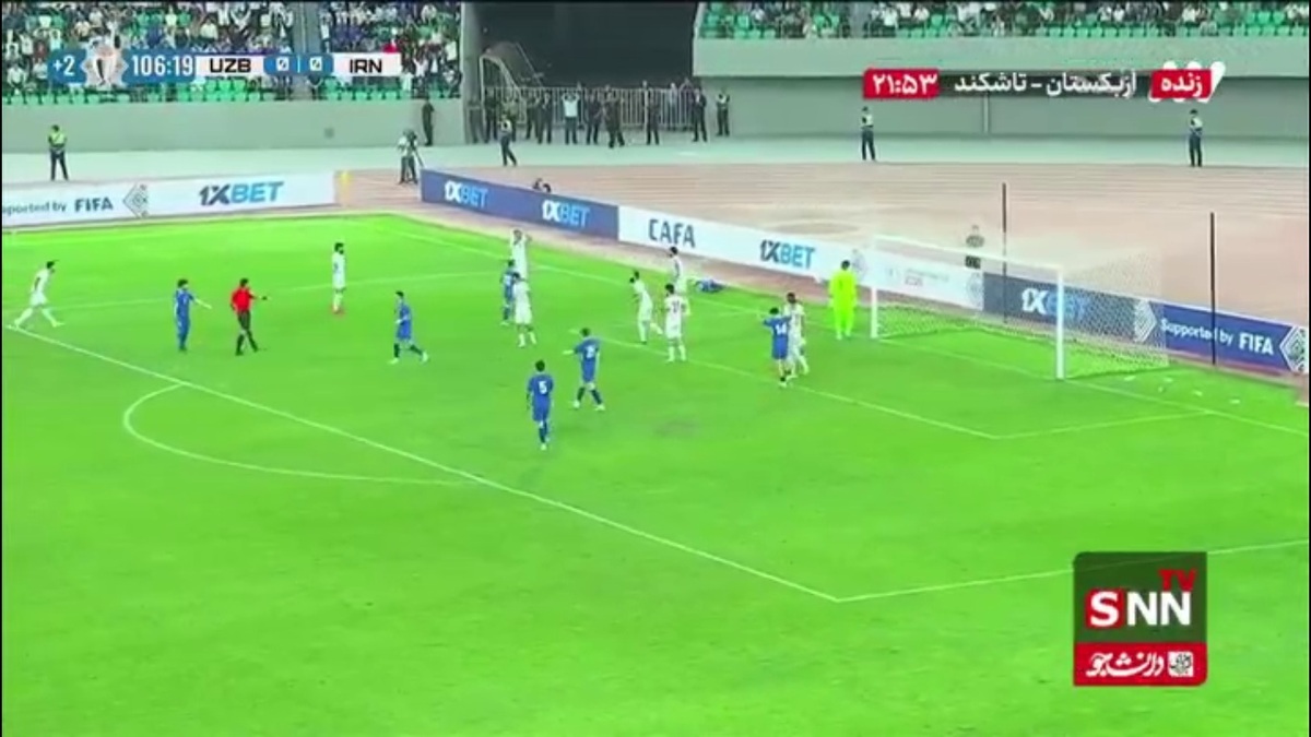 پنالتی برای ازبکستان توسط اوستون اورونوف در دقیقه 1+105