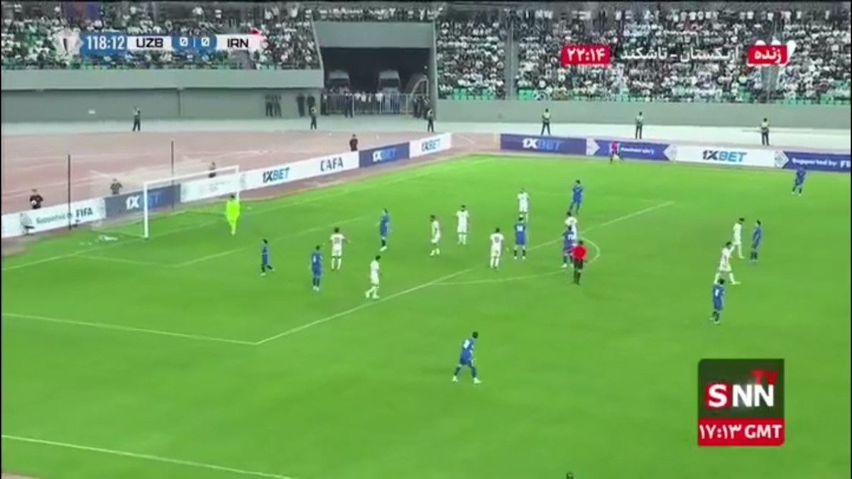 شوت سرکش بازیکن ازبکستان در دقیقه 119 به شکل خطرناکی از کنار دروازه تیم ملی به بیرون رفت