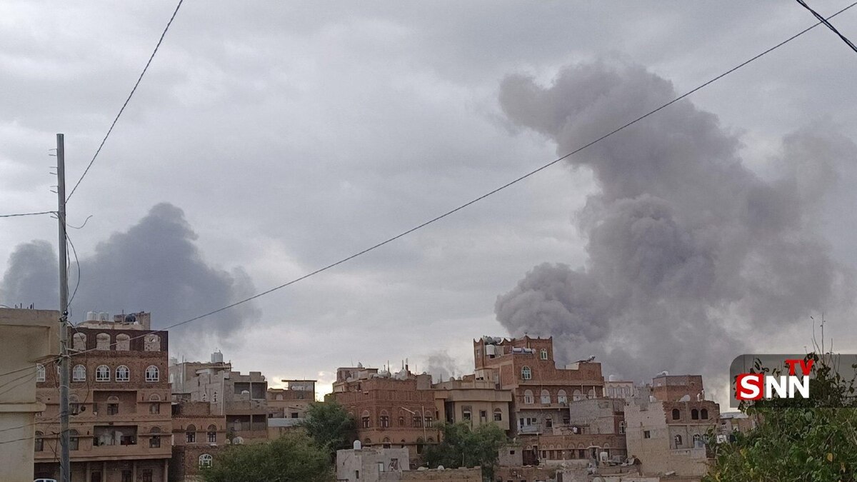 تصاویری متفاوت از حملات هوایی رژیم صهیونیستی به صنعاء + فیلم