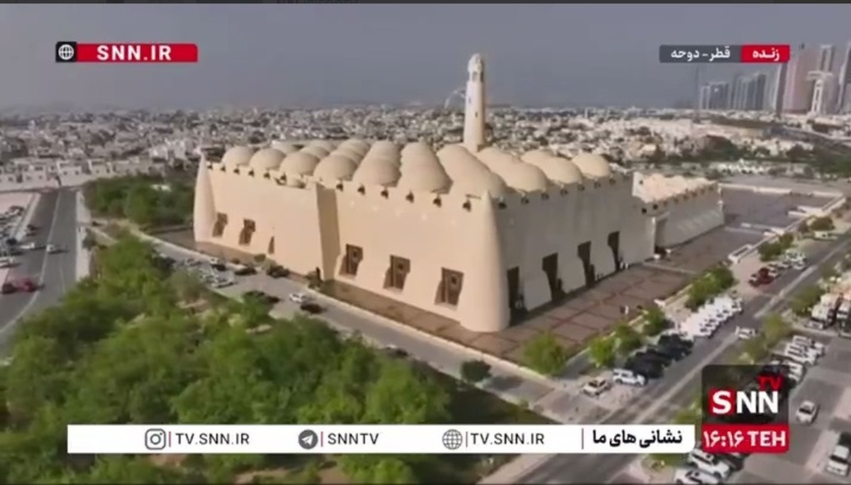 اقامه نماز بر پیکر شهدای حمله تروریستی رژیم صهیونیستی به قطر + فیلم