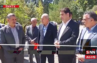 افتتاح پروژه انتقال آب رودخانه قشلاق به دانشگاه کردستان + فیلم