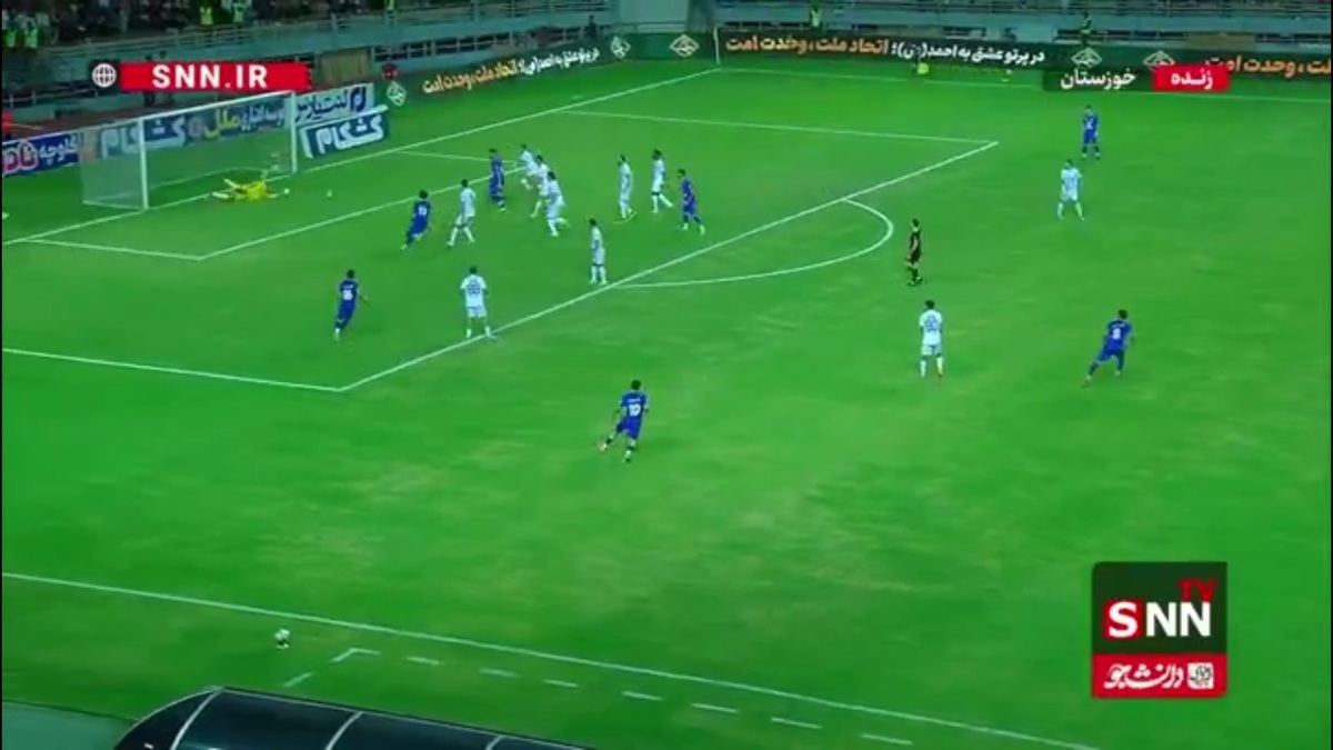 گل اول استقلال خوزستان به استقلال  محمد شریفی در دقیقه ۳۵