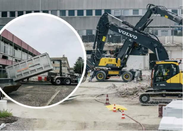 اولین پروژه تخریب تمام‌برقی جهان با ماشین‌های غول‌پیکر به پایان رسید!