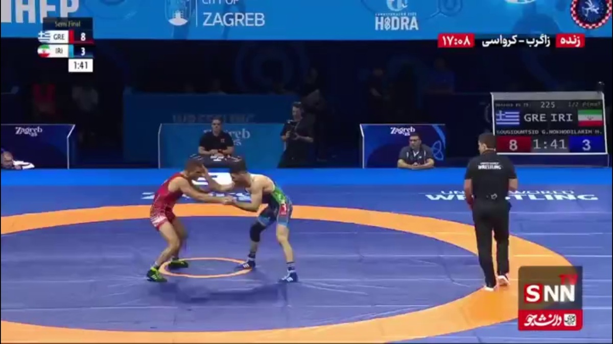 نخودی با شکست مقابل حریف یونانی راهی رده بندی شد