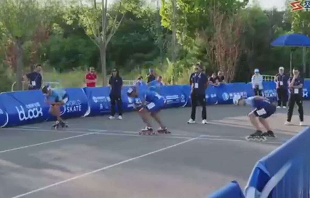 اولین مدال ایران در مسابقات اسکیت سرعت قهرمانی جهان