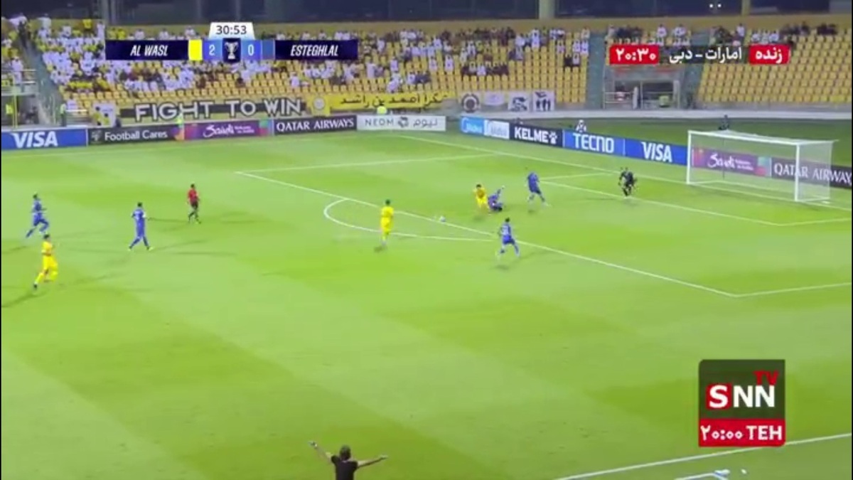 گل اول استقلال به الوصل/ باز هم کاپیتان چشمی به کمک آمد