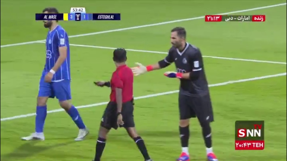 در دقیقه ۵۳ پنالتی برای الوصل