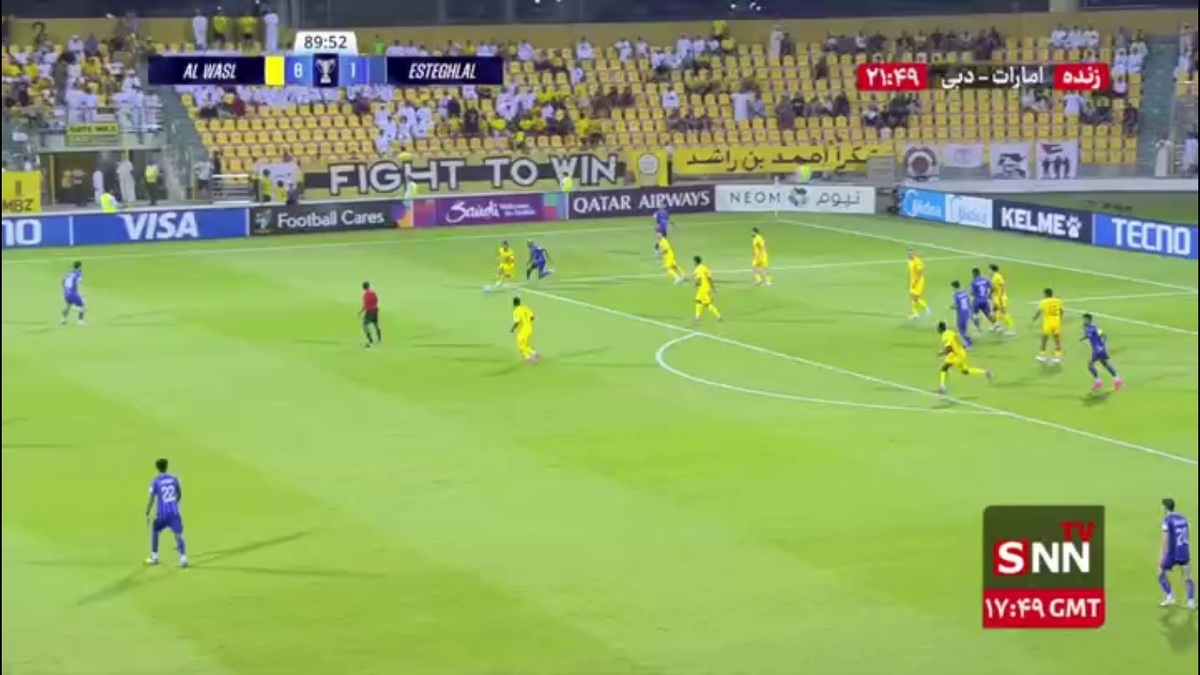 گل هفتم الوصل به استقلال توسط جونیور