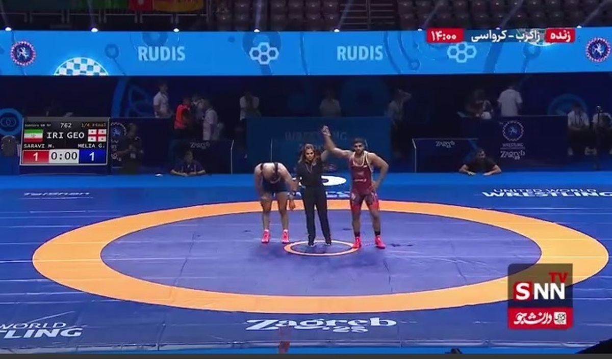 برتری میلیمتری ساروی مقابل حریف گرجستانی
